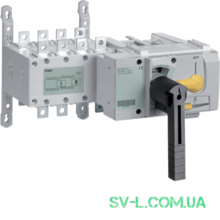 Перемикач з мотоприводом I-0-II, 4 полюси 400/690V 250А HIB425M Hager