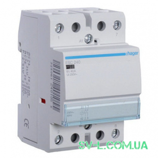 Контактор ESC240 40A 2НО 230V 3м Hager