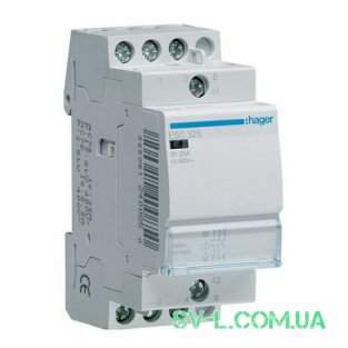 Контактор ESC325 25A 3НО 230V 2м Hager