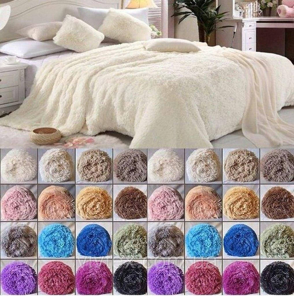 Плед-покривало хутряне травичка 160х210, фото 1