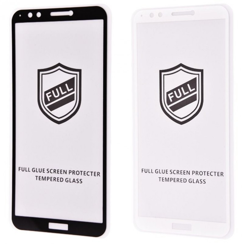 Захисне скло Full Glue HQ Huawei Y7 Prime 2018 (2 кольори)