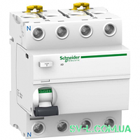 УЗО 40A 100mA 10kA тип A 4 полюси A9R22440 Acti9 iID Schneider Electric