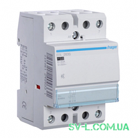Контактор безшумний ESL263S 63A 2НО 12V 3м Hager
