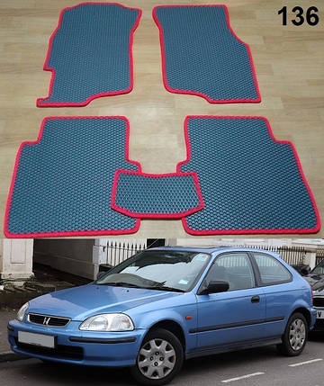 Килимки ЄВА в салон Honda Civiс Hatchback VI 95-00, фото 2
