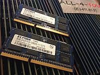 Оперативна пам`ять Elpida DDR3 8GB SO-DIMM PC3 12800S 1600mHz Intel/AMD