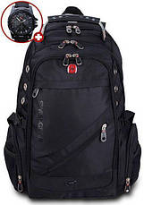 Рюкзак міський 8810 + Годинник Swiss Army + дощовик!!, фото 4