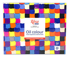 Набір олійних фарб Rosa Studio 24 кольори по 20 мл