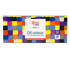 Набір олійних фарб Rosa Studio 12 кольорів по 20 мл