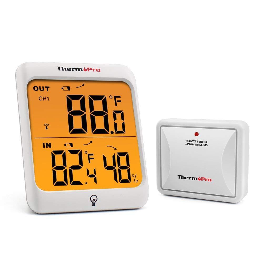 Термогігрометр ThermoPro TP63 (-20...+70°C; 10-99%; ±1°С; ±2%) з дистанційним датчиком T° до 60 м (mdr_2890)