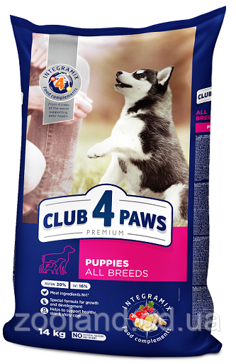 B4530101 Клуб 4 Лапи для цуценят, 14 кг