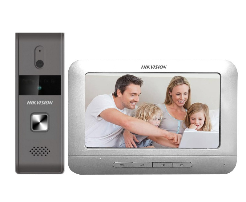 Комплект домофон + вызывная панель Hikvision DS-KIS203, цена 3920 грн ...