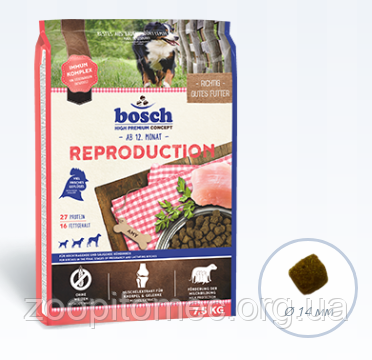 Корм Bosch (Бош) НРС REPRODUCTION для вагітних і годуючих сук, 7,5 кг