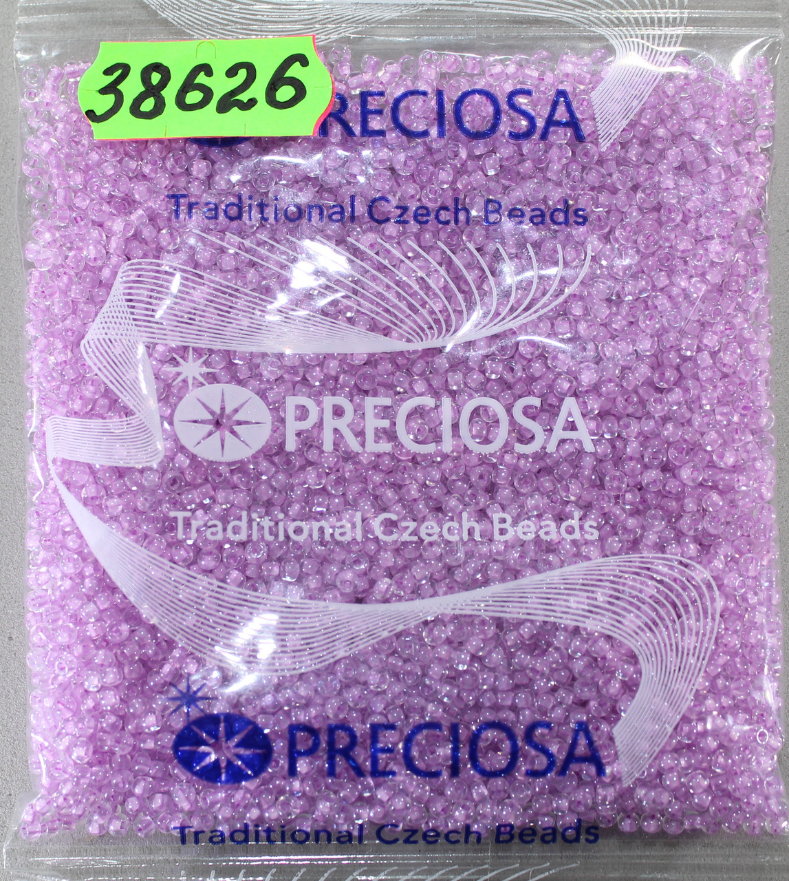 Бісер 10/0, No38626 бузковий, пофарбований усередині (пач.50 грамів), фото 1