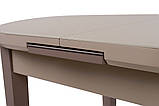 Раздвижной стол TM-75 Vetro Mebel 120/145, матовый капучино-латте, фото 6