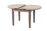 Раздвижной стол TM-75 Vetro Mebel 120/145, матовый капучино-латте, фото 5