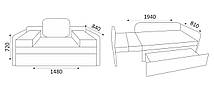 Диван-малютка Соня 740х1480х720мм МКС, фото 3