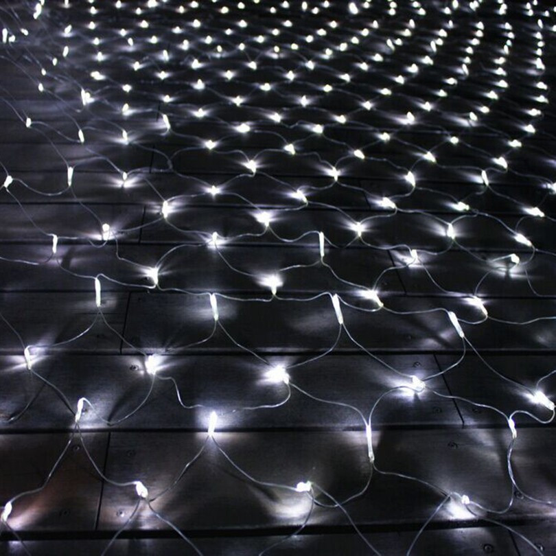 Светодиодная LED гирлянда сетка 2 х 2 м, 240 LED (белый, синий, мульти) - фото 6 - id-p633649839