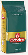 Кава в зернах Covim Smeraldo 1кг Італія (Ковим espresso life), 100% Арабіка. Італія