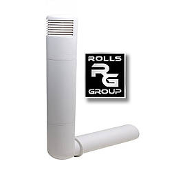 Дефлектор цокольний провітрювач підвальних приміщень, ROSS - 125/135 Білий RAL 9016