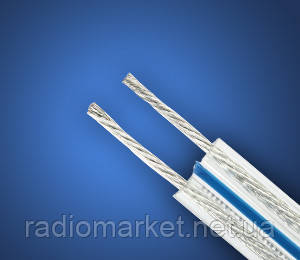 Кабель акустичний JY-1698, 2х2,0мм2, калюжена мідь, прозорий, фото 1
