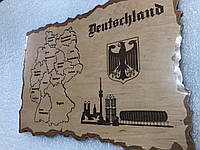 Карта-пазл Германия, фанера, т. 8 мм, размер 30х20 см. TERMOIZOL®