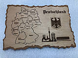 Карта-пазл Німеччина, фанера, т. 8 мм, розмір 30х20 див. TERMOIZOL®, фото 2