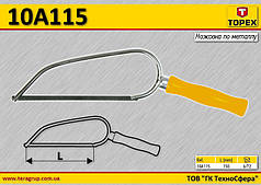 Ножівка для металу 150 мм, TOPEX 10A115