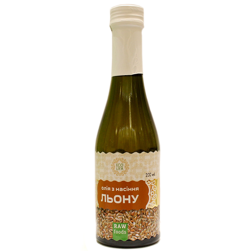 Олія з насіння льону — Ecolia, 200 мл, фото 1