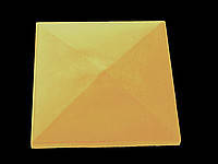 Крышка на столбик кирпичный «ПРЯМА» 380х380 мм. цвет жёлтый, вес 11 кг.