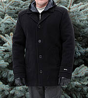 Чоловіче пальто-кратке з капюшоном