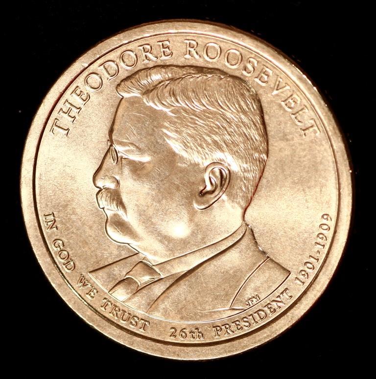 Монета США. 1 долар 2013 рік. 26-й президент Теодор Рузвельт
