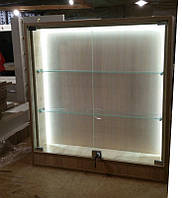 Витрина выставочная стеклянная с подсветкой V326