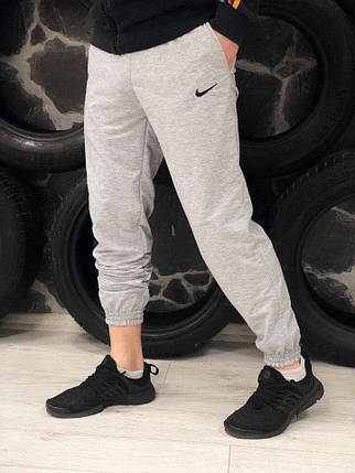 Штани Спортивні Nike сірі (Найк) чоловічі трикотажні, фото 2