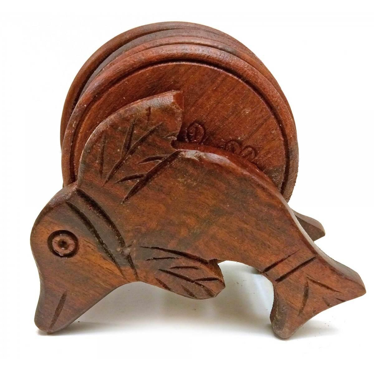 Набор Подстаканников Из Розового Дерева Дельфин 6 Шт — Купить Недорого ...