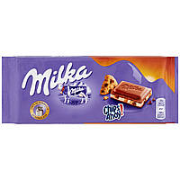 Шоколад молочный с овсяным печеньем и кремом Milka Chips ahoy! (Швейцария)