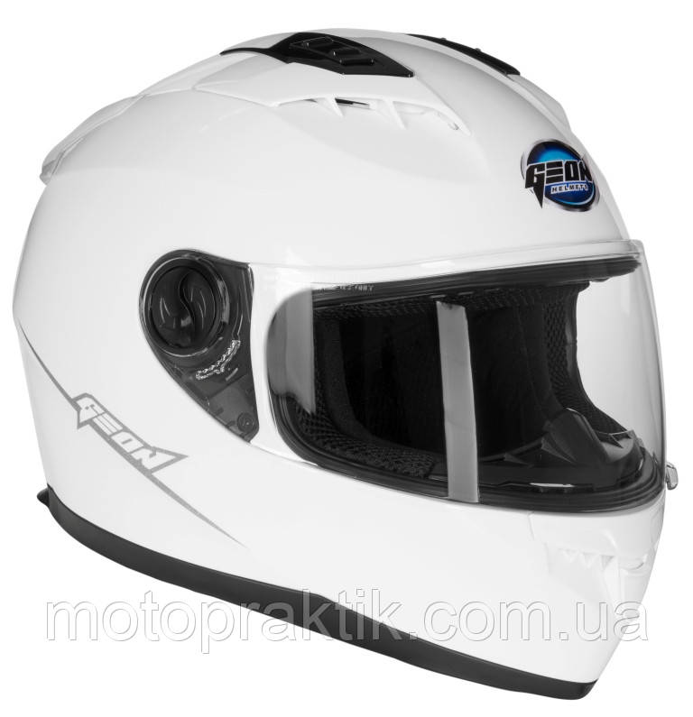 GEON FF968 NEW Solid Gloss White, XS (53-54) Мотошолом інтеграл