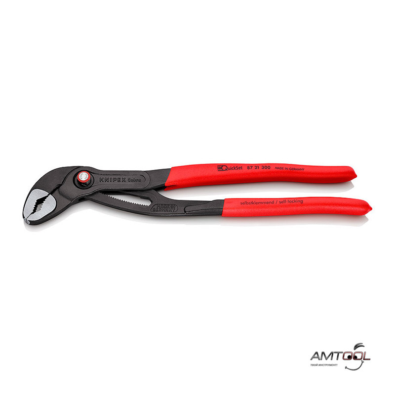 Переставні кліщі Cobra® QuickSet 300 мм — Knipex 87 21 300, фото 1