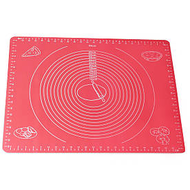 Килимок силіконовий Kamille 50х40 см для розкочування тіста і випічки KM-7787