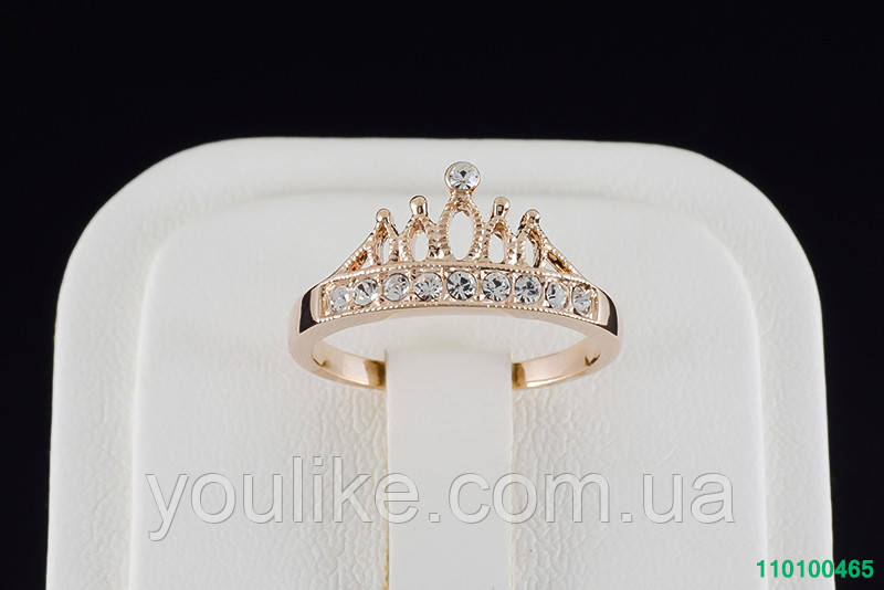 Шикарное кольцо с кристаллами Swarovski и c позолотой 0465 - фото 2 - id-p75252057