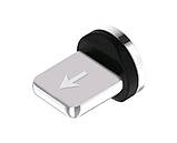 Магнітний круглий конектор iphone (8-pin) для USB TOPK, фото 3