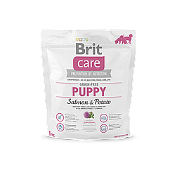 Сухий корм для цуценят Brit Care GF Puppy Salmon & Potato 1кг