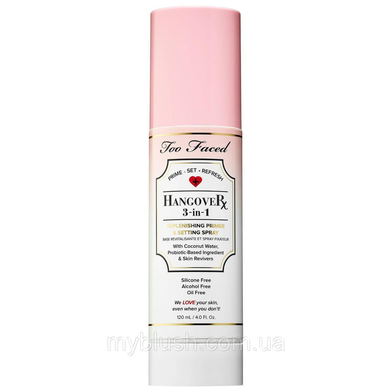 Спрей-фіксатор для макіяжу Too Faced Hangover 3-in-1 Replenishing Primer & Setting Spray 120 мл