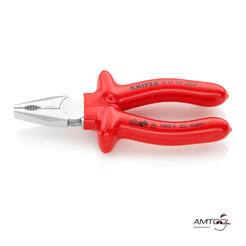 Плоскогубці комбіновані VDE 160 мм — Knipex 03 07 160