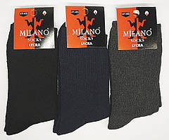 Шкарпетки чоловічі махрові MILANO socks. Асорті. 002М.