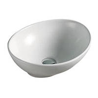Умивальник накладний овальний, матовий білий Volle 13-01M-180