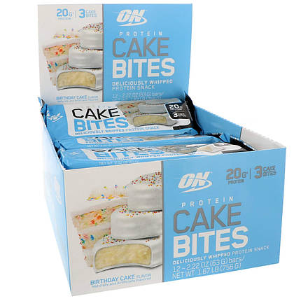 Протеїновий батончик Optimum Nutrition Cake Bites 63 g, фото 4