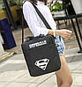 Модний тканинний рюкзак-сумка з логотипом знаком супермен, фото 2