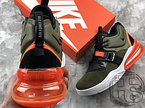 Мужские кроссовки Nike Air Force 270 Medium Olive/Black Challenge/Red Sail AH6772-200, фото 3
