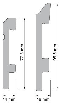 SIERRA 80 Підлоговий плінтус