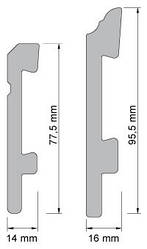 SIERRA 100 Підлоговий плінтус